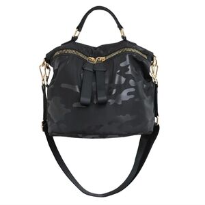 NWT Pakfieks Women's Anti-theft Casual Lightweight Black Camo Shoulder Bag